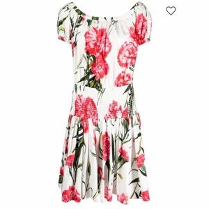 Dolce & Gabbana Pink and White Floral Women’s Dress